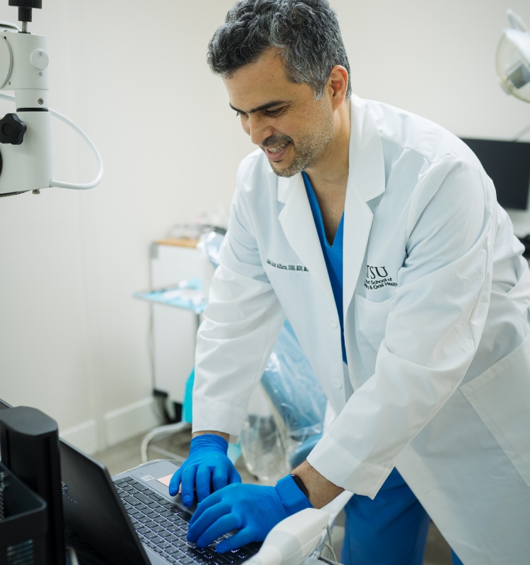 Root canal treatment performed by Dr. Alfarra at modern dental clinic